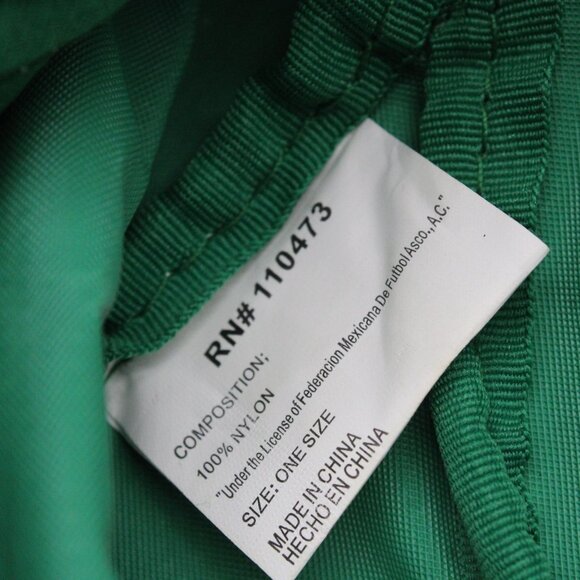 Vintage Seleccion Mexicana Soccer Travel Small Green Duffel Bag Nylon Mexico Y2k - Picture 10 of 13